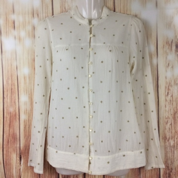 Tommy Hilfiger Tops - Vintage Tommy Hilfiger Cream Boho Star Shirt Y2K